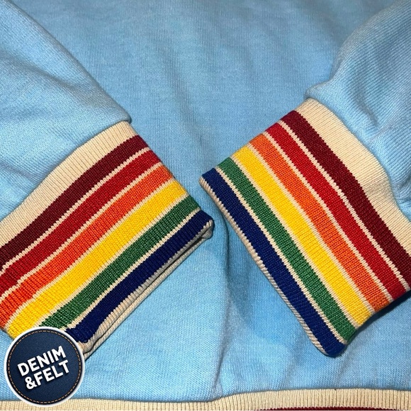 Aviator Nation Unisex Rainbow Rib Full Zip Drawstring Hoodie/Sweatshirt | EUC🩵 - Picture 10 of 14